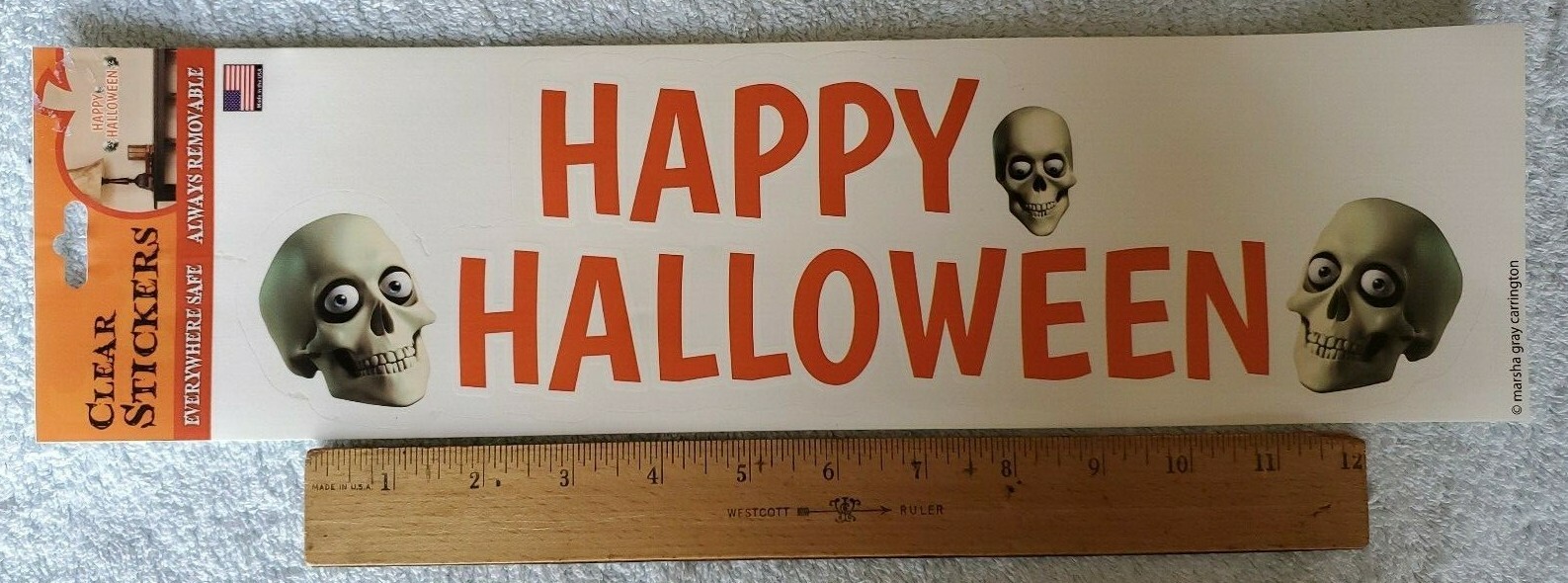 7 Sheets of The Peel People Removable Halloween Stickers