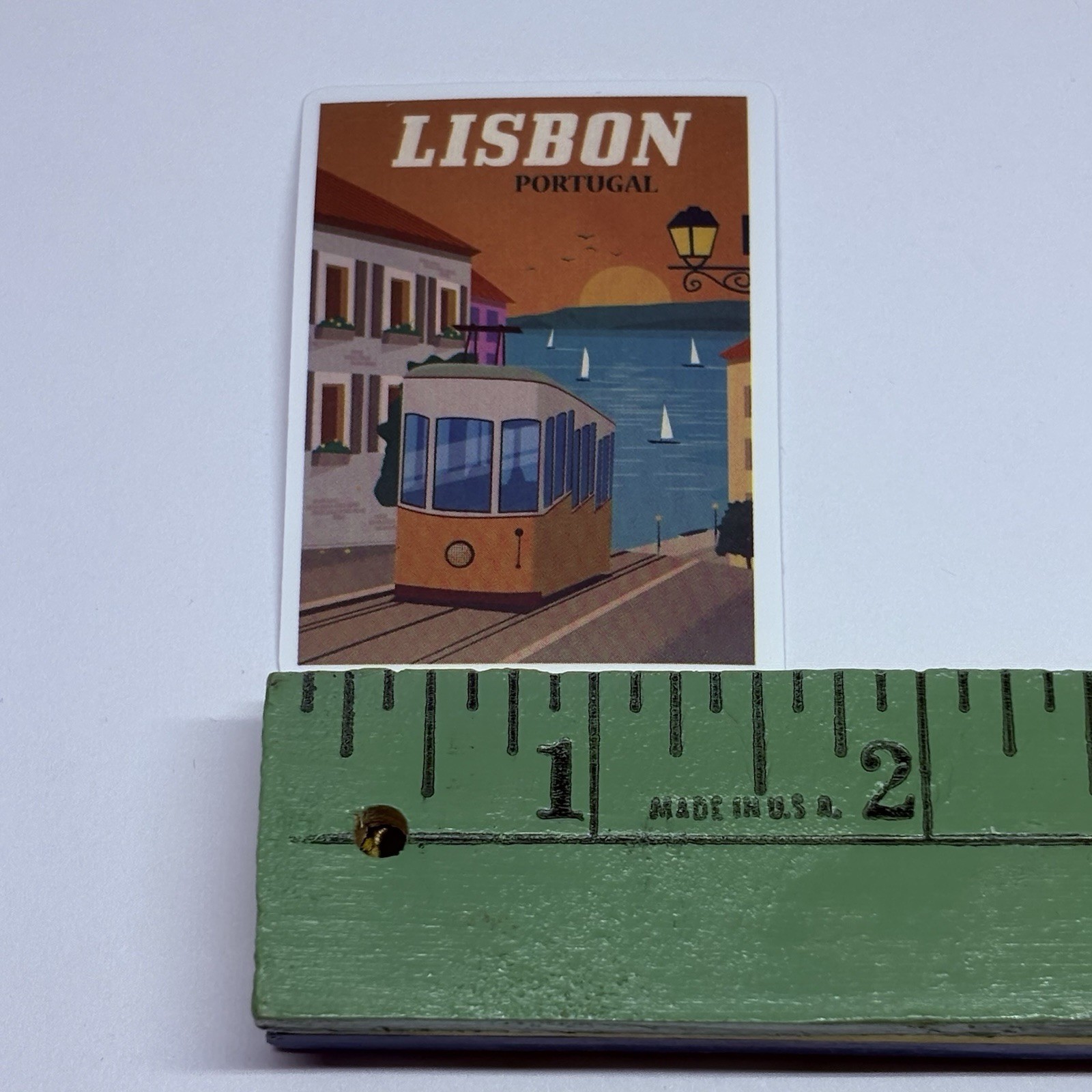 Lisbon City Trolley Sticker Travel Art Decal Vinyl Country Souvenir Matte Tc6