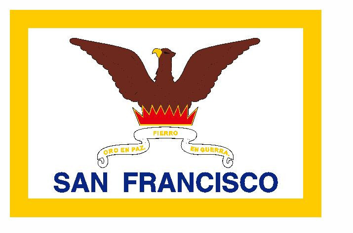 San Francisco California Flag Sticker Decal F683