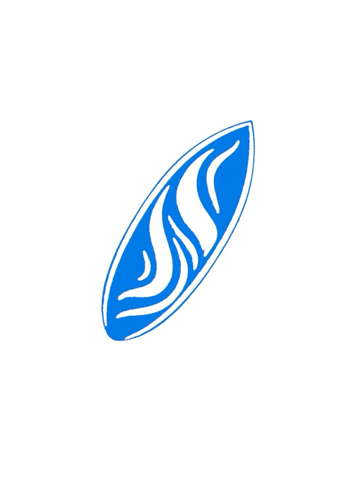 Surfboard Vinyl Decal for car Windows Laptops Decorate Any Smooth Surface 1
