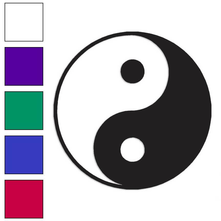 Yin Yang, Vinyl Decal Sticker, Multiple Colors & Sizes #761