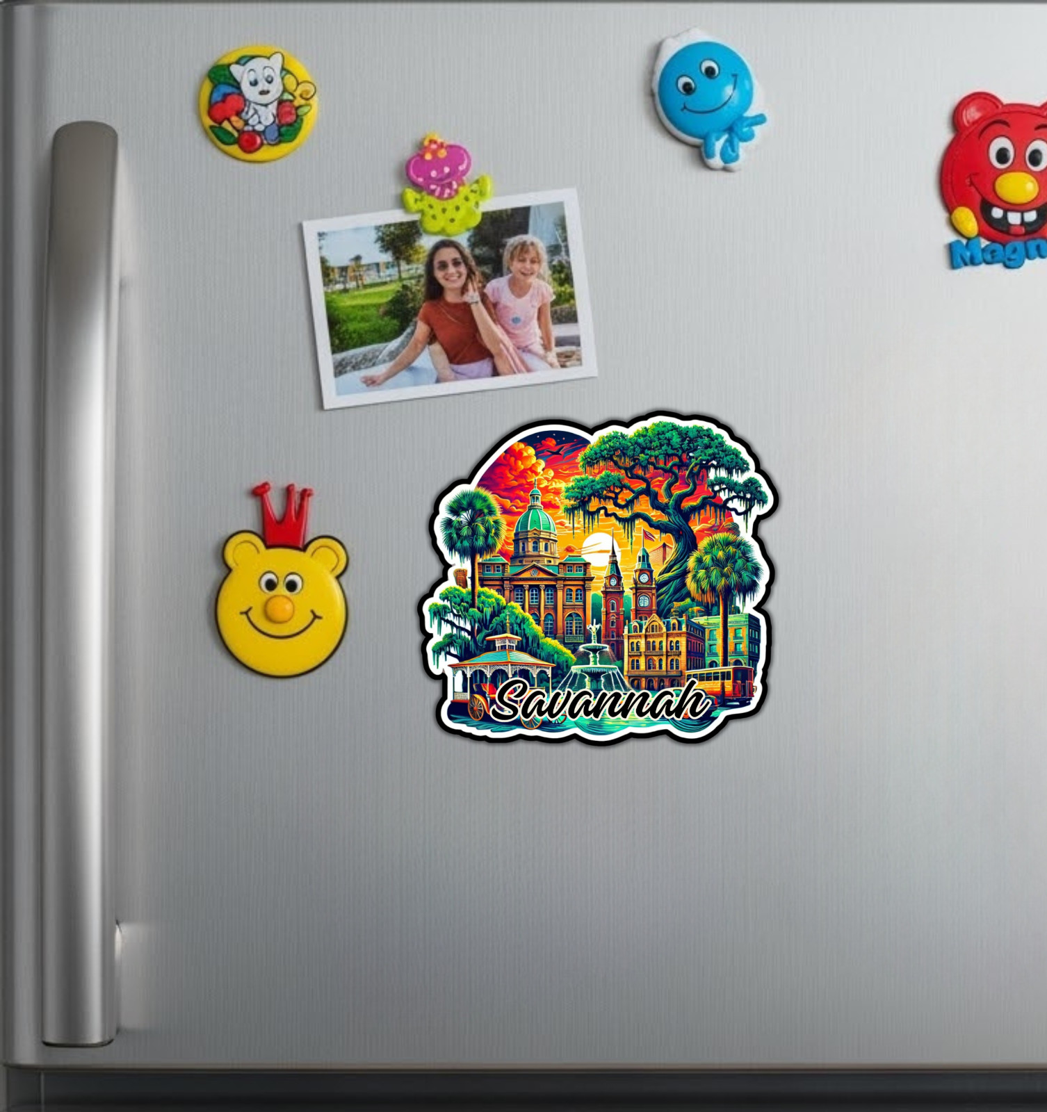 Savannah Georgia Fridge Magnet or Laptop Sticker