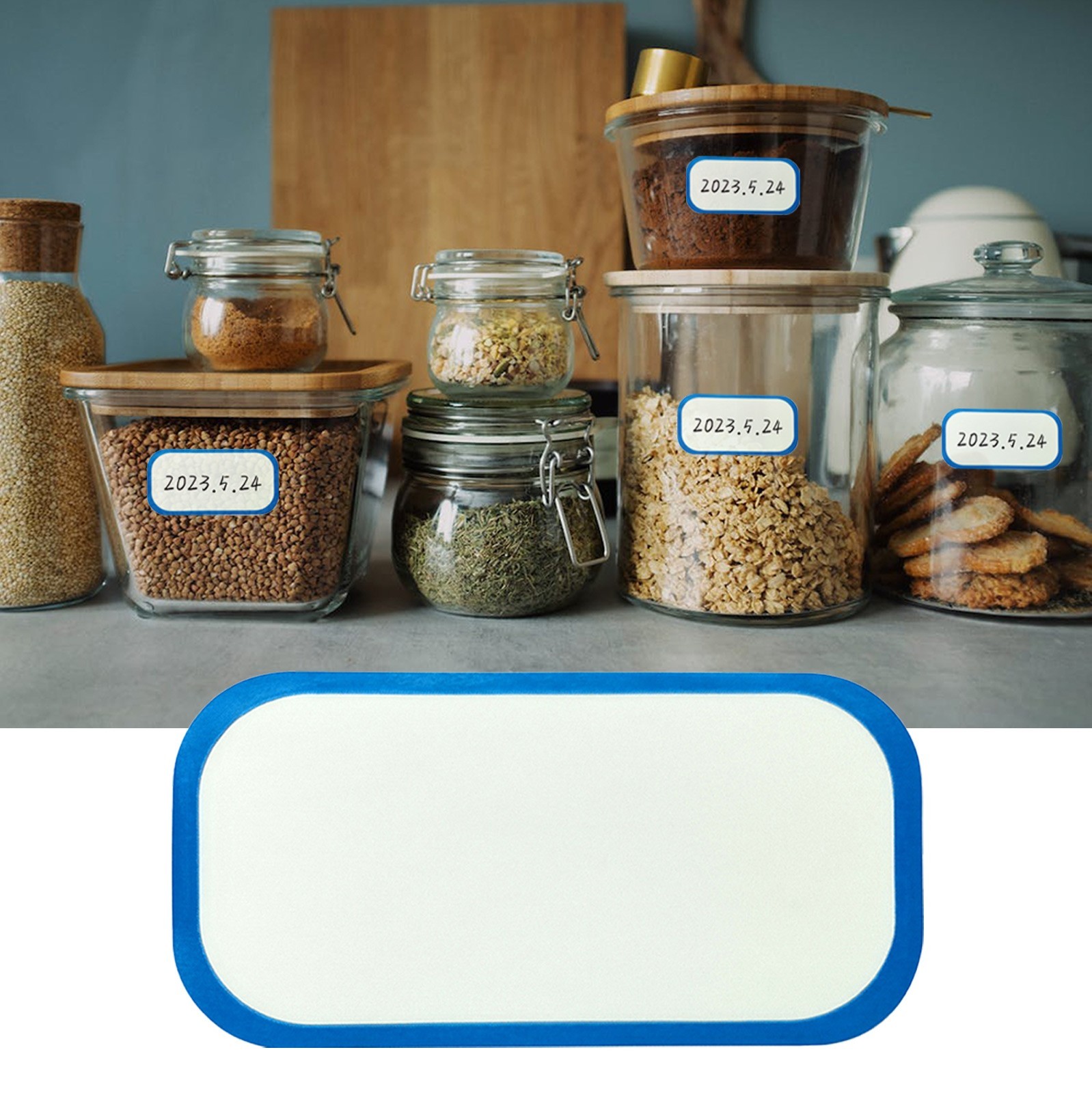 300 PCS Food Storage Bags Stickers Labels For Refrigerator 2.5x5cm / New