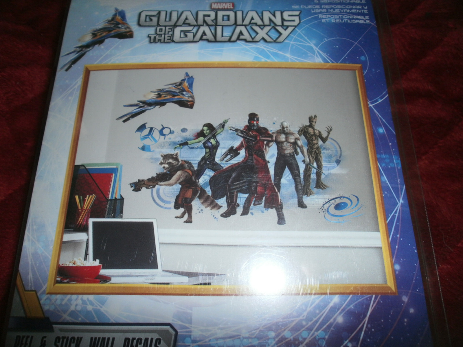 MARVEL GUARDIANS OF THE GALAXY SET OF 3 PACKAGES WALL A TOTAL OF 38 DECALS