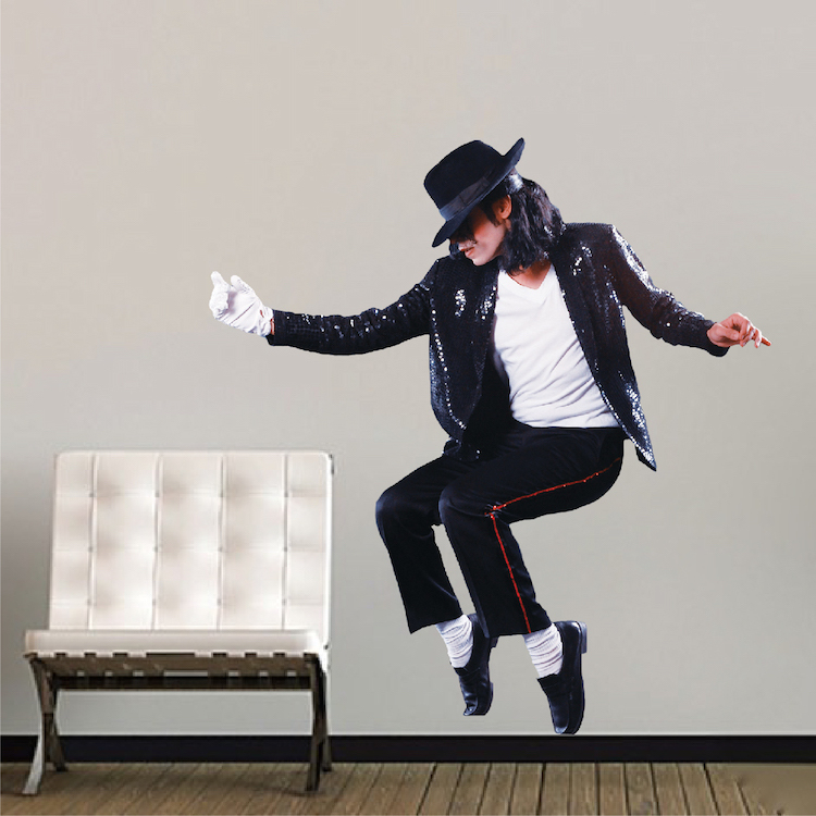 Michael Jackson Wall Decal mUral Famous Person Singer Wall Vinyl Dance Art, s14