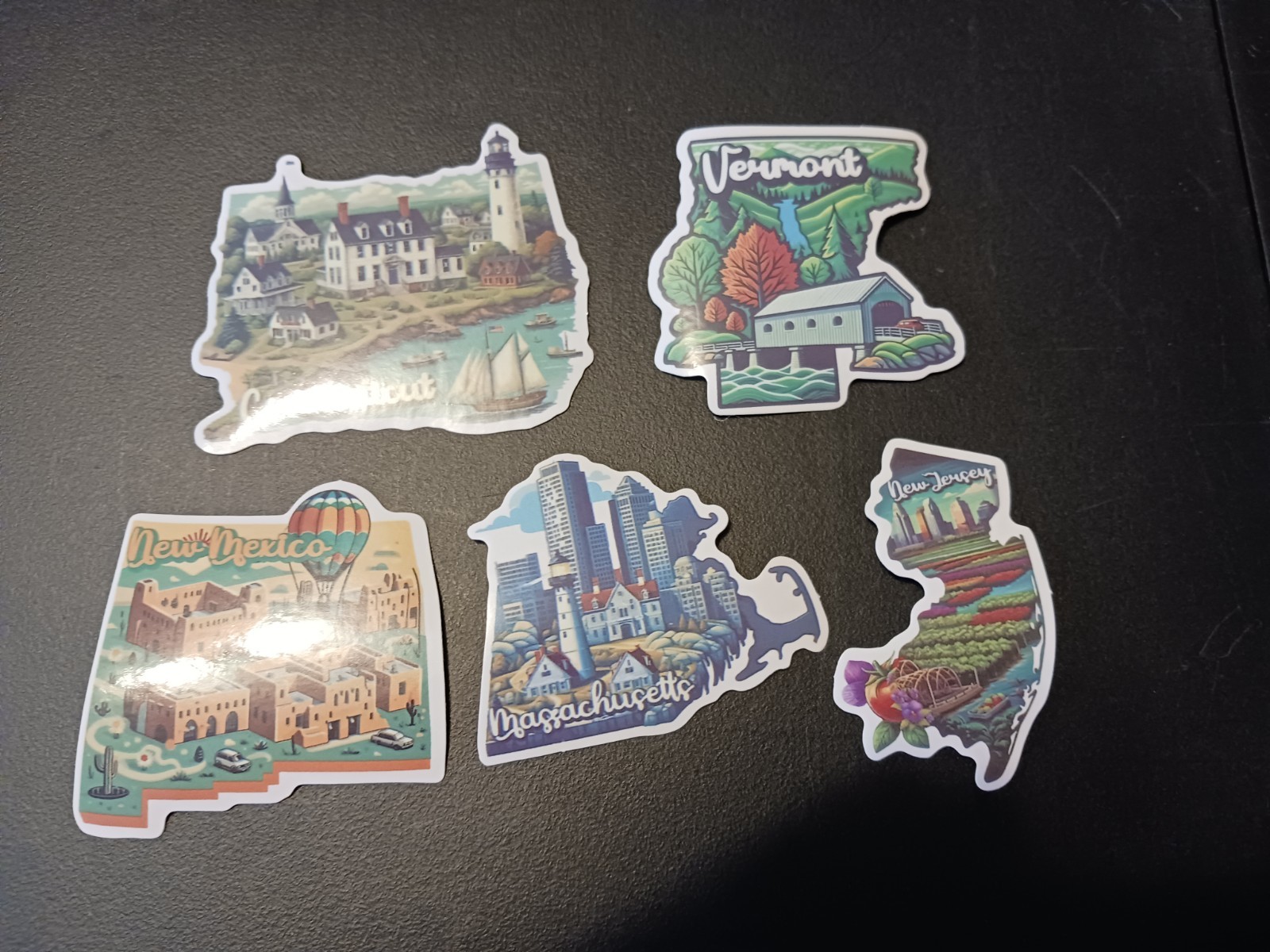 New 50 Vinyl U.S. States Stickers
