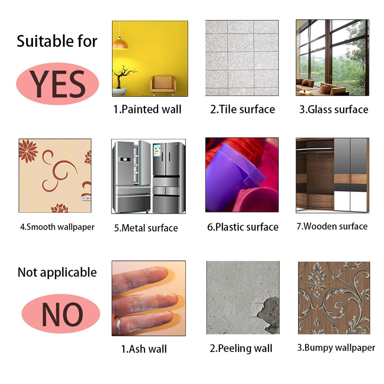 Restroom Sign Wall Decal Vinyl Stickers, Removable Cute Art Design DIY Sticke…