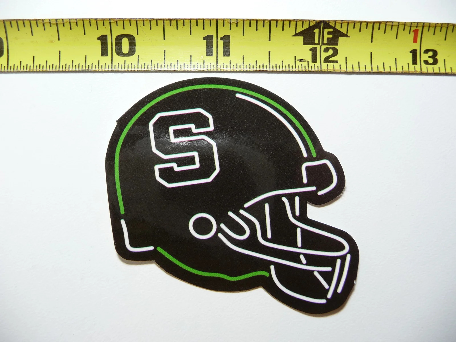 FOOTBALL HELMET SCHOOL NEON STYLE SMALL STICKER DECAL COLORFUL FUNNY
