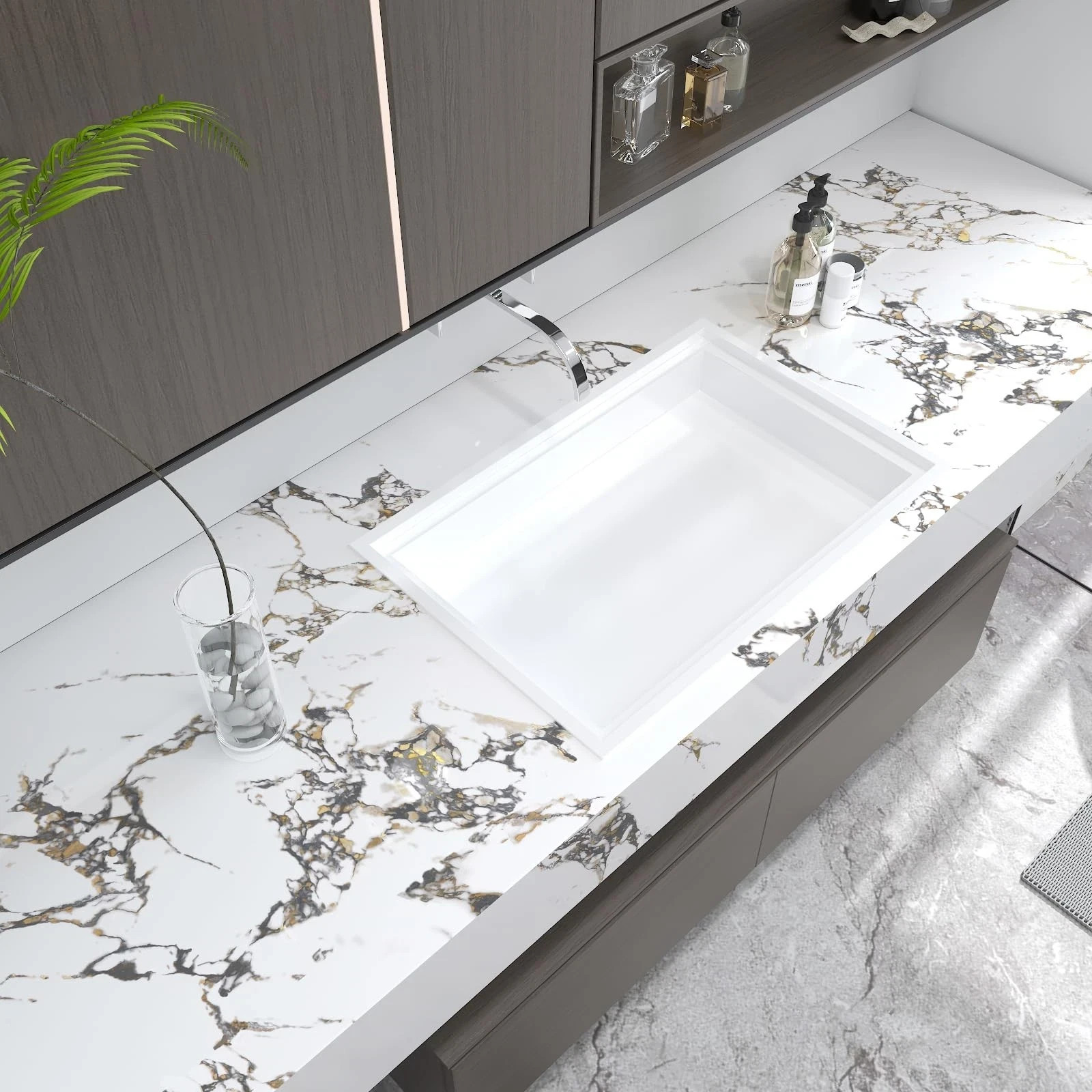 Marble self adhesive Contact Paper kitchen Granite Countertops peel and stick