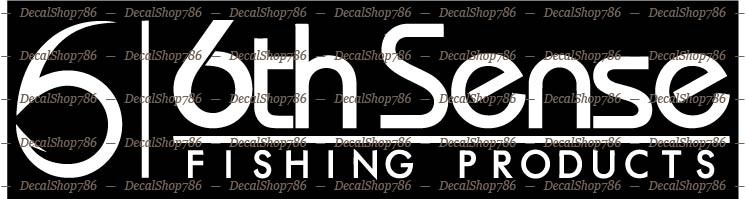 6th Sense Fishing -Outdoor Sports- Car/Window Vinyl Die-Cut Peel N' Stick Decals