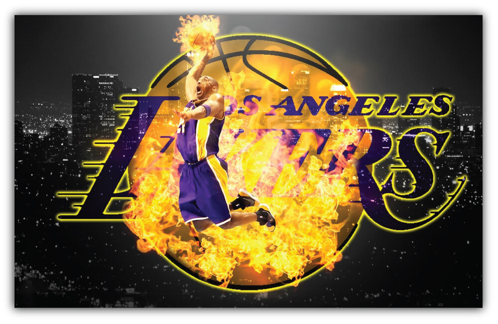 Los Angeles Lakers NBA Basketball Sport Logo Car Bumper Sticker Decal "SIZES"