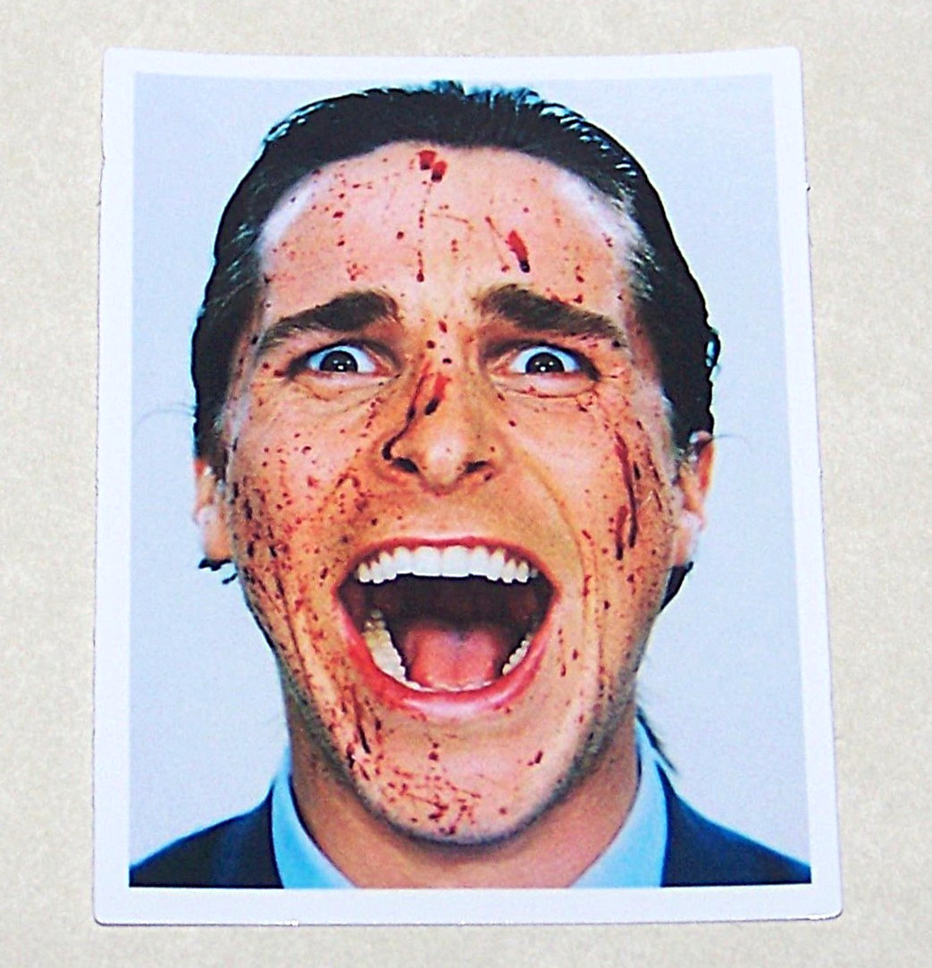 American Psycho – Cut Sticker Decal Movie Horror Film Patrick Bateman