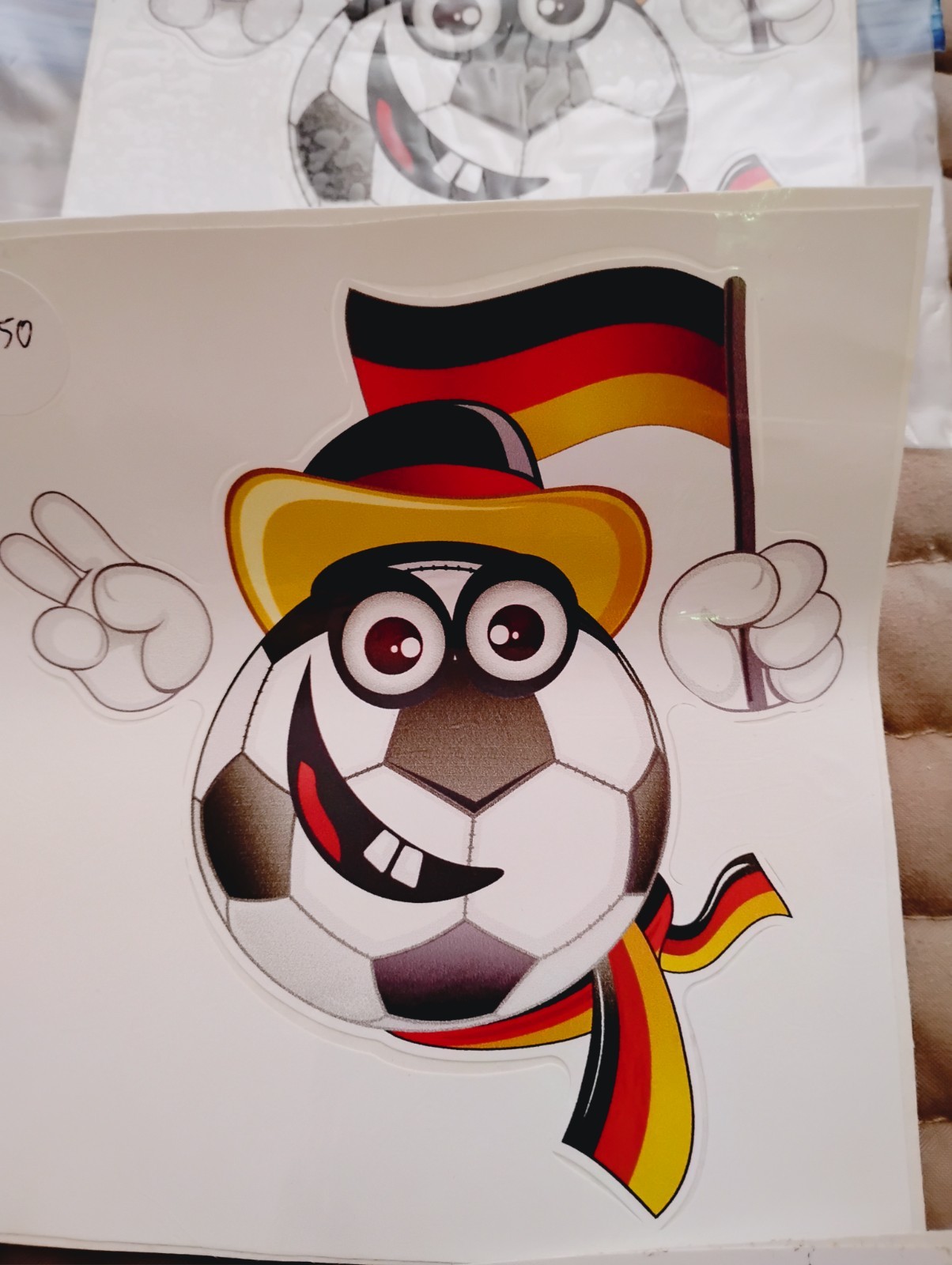 World Cup,Germany Flag Soccer Club Fan FUN .kind Car Bumper Sticker Decal B3