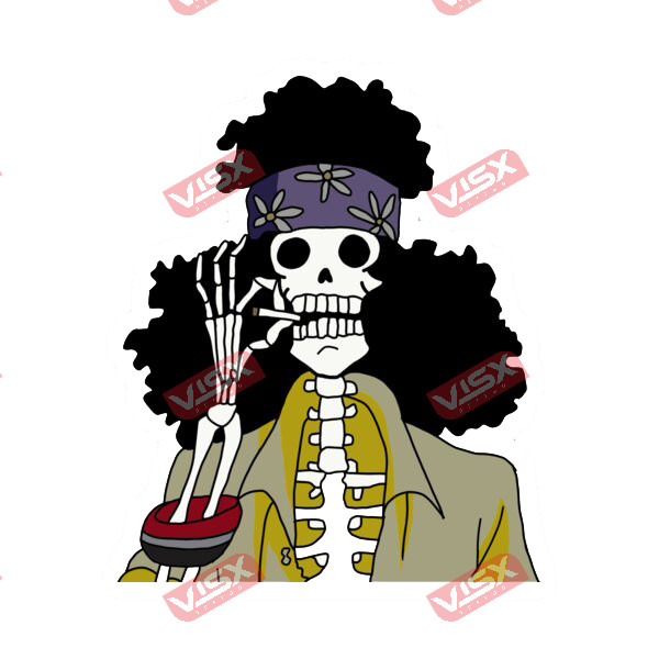 Brook One Piece Anime Bumper Sticker Peeker Car Decal Window Vinyl