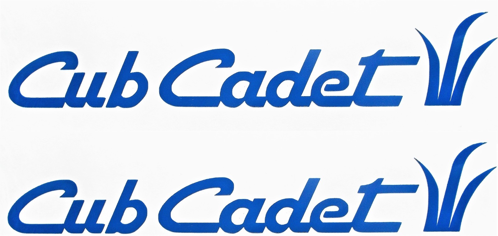 CUB CADET DIE CUT Vinyl DECAL STICKER, 18in Lot x2, 7 YEAR WARRANTY, Made n USA