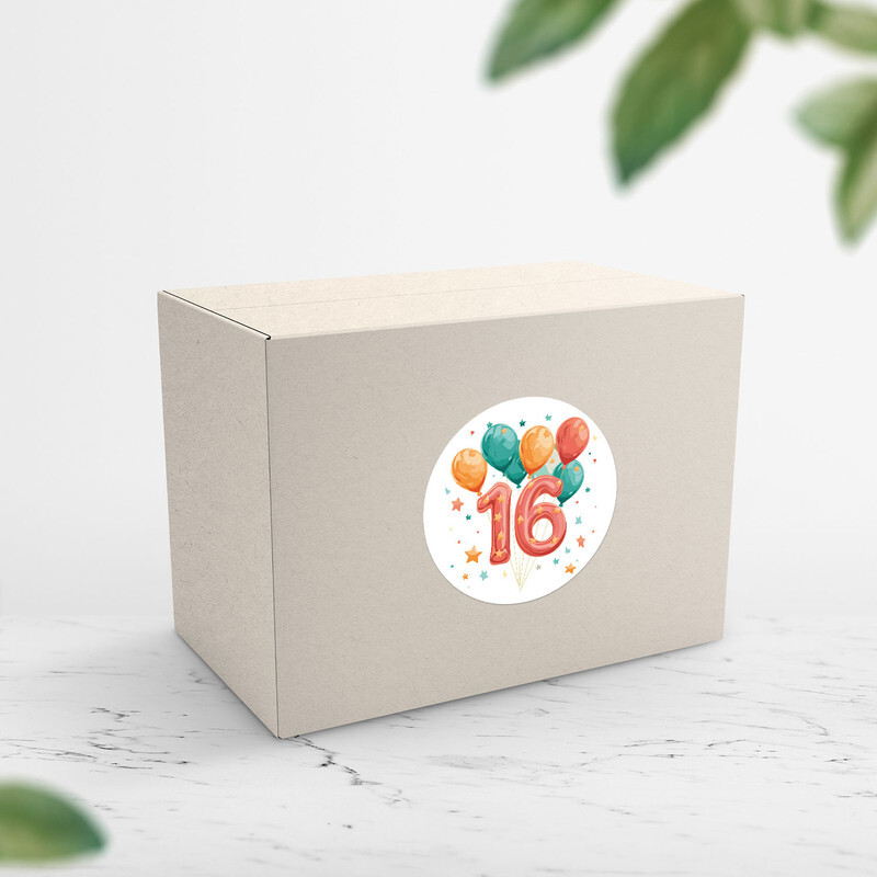 Sixteen 16 Years Birthday – Car Bumper Sticker Vinyl Decal