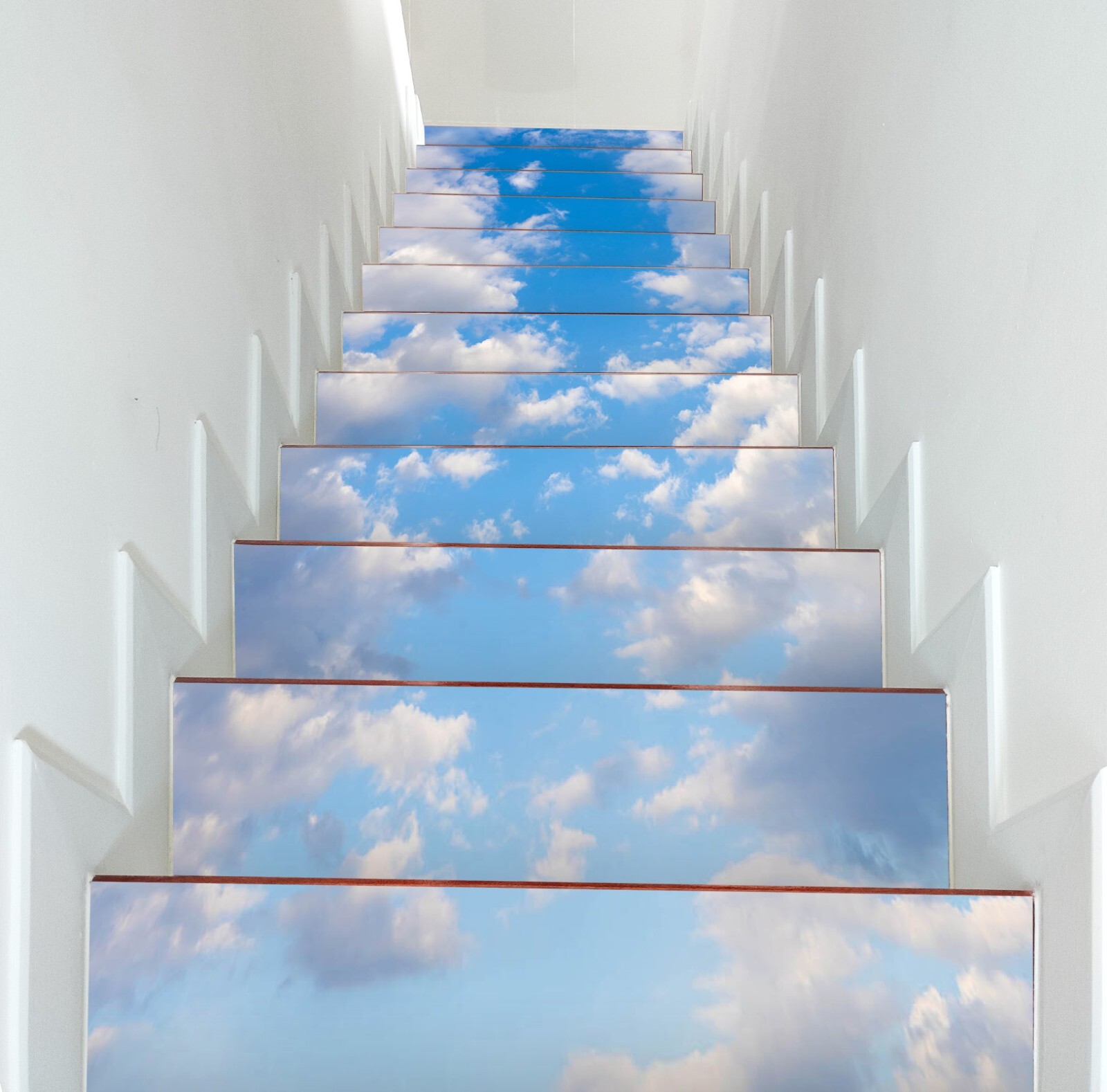 3D Blue Sky J217 Stair Risers Decoration Photo Mural Vinyl Decal Wallpaper E