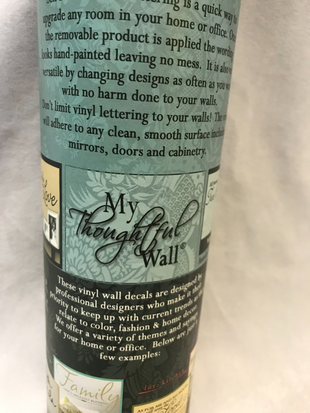 My Thoughtful Wall Vinyl Lettering Wall Art 11X24in Easy install Art Decor