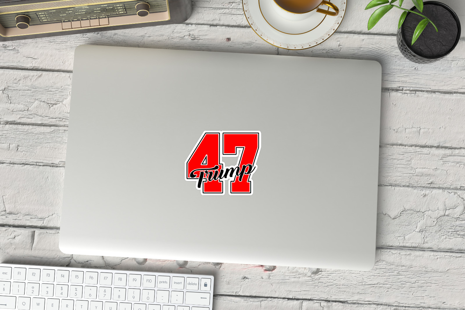 NEW – MAGA Trump 2024 Vinyl Sticker – 47- 47th President – " 3.5 x 3 INCHES