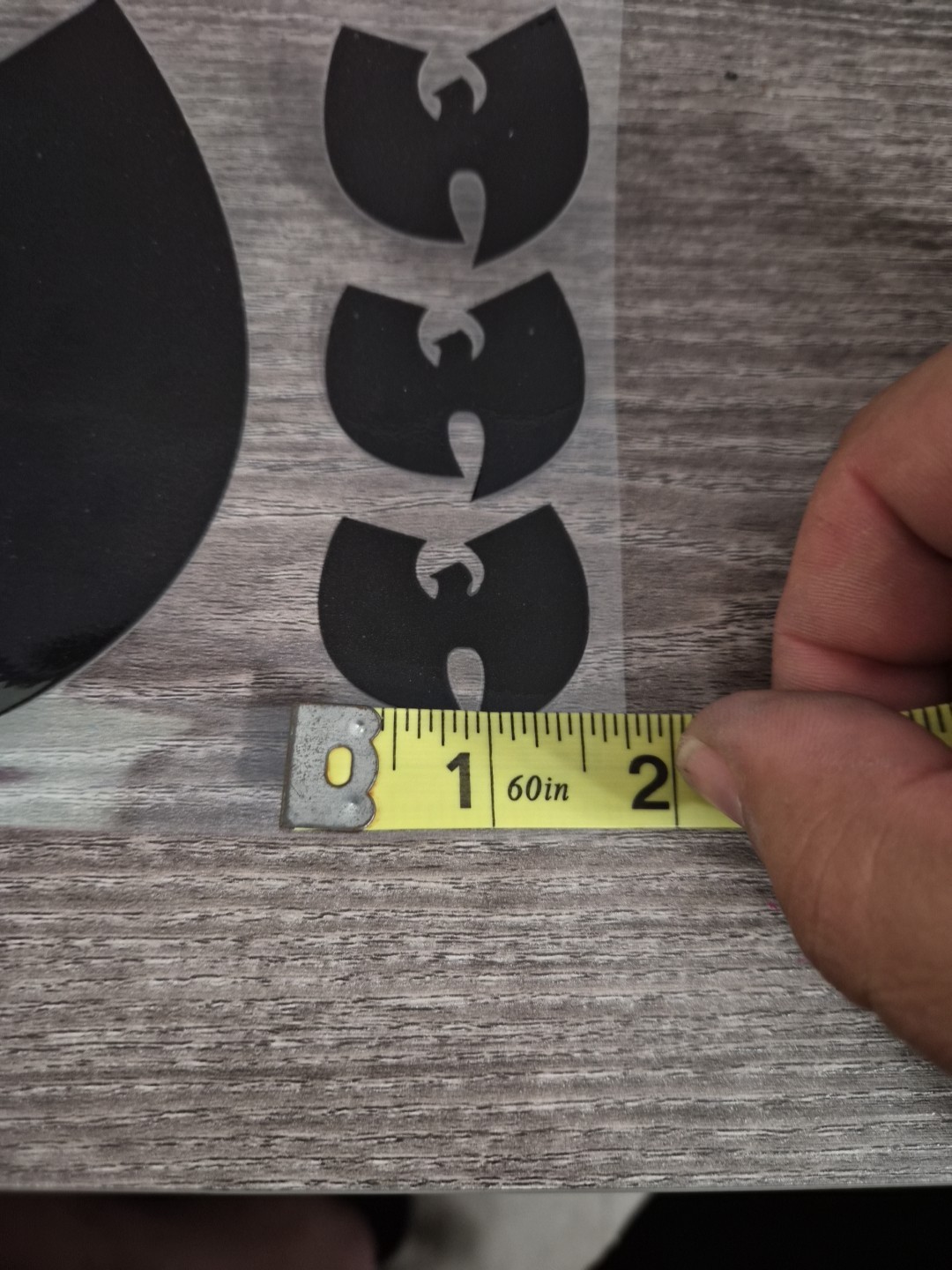 Wu-Tang 5pc Set Raised High Quality UV DTF Raised Decal Sticker Waterproof USA