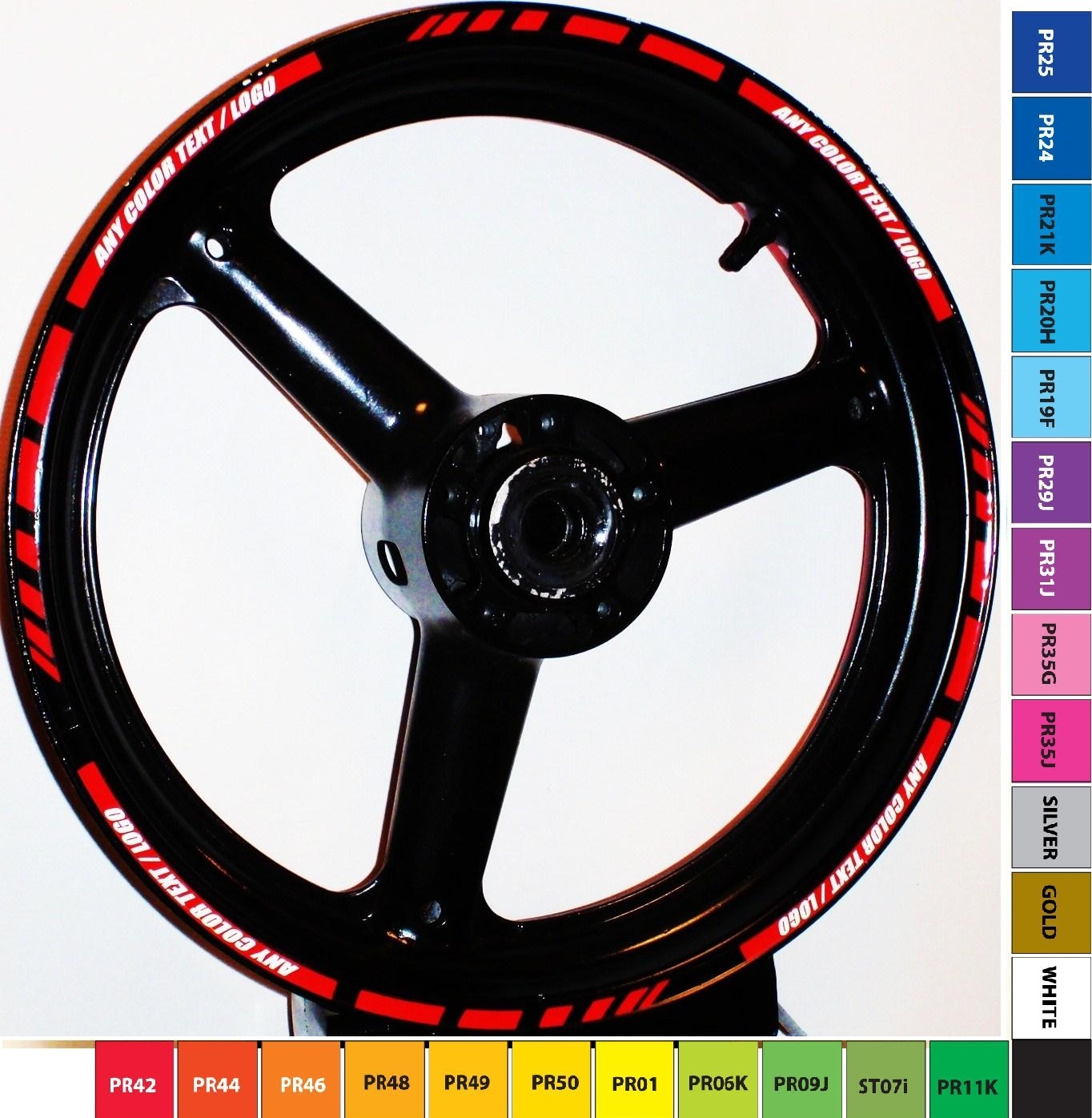 MOTORCYCLE RIM STRIPE WHEEL DECAL TAPE STICKER GSXR 600 750 1000 HAYABUSA KATANA