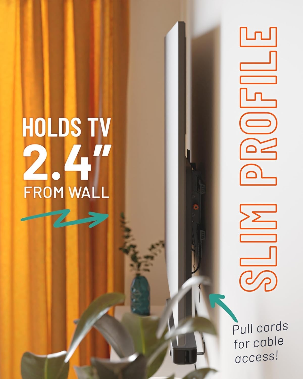 Wall Mount TV Bracket for TVs Up to 90"