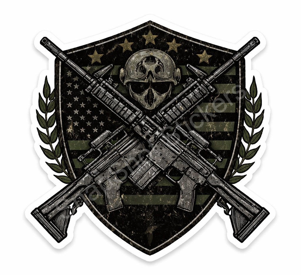 US Army Decal Sticker United States Military Veteran Logo Seal Flag 13