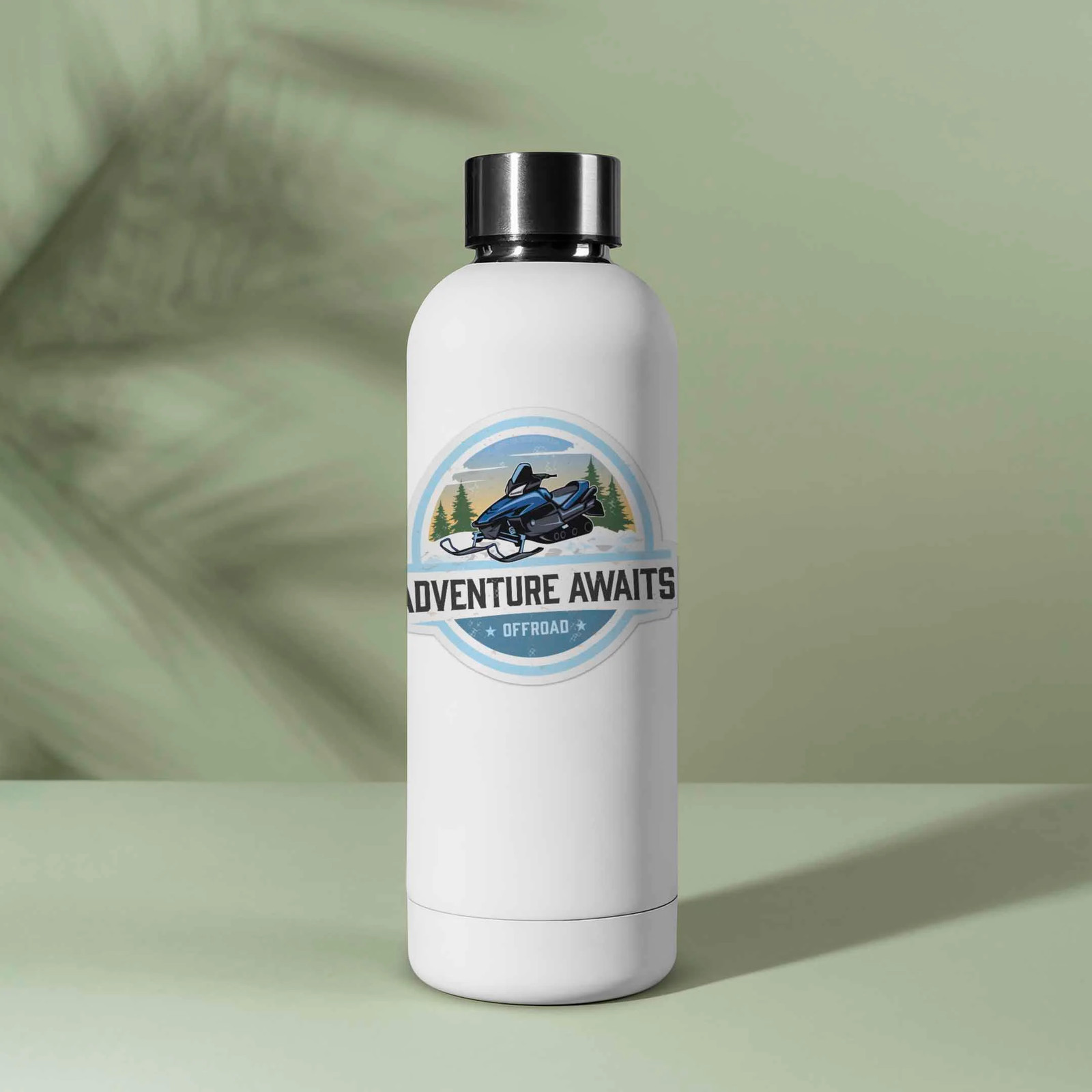 Adventure Awaits Snowmobile Sticker