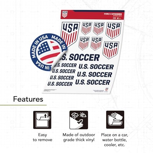 US Soccer Sticker USMNT United States Men's National Team Decal Vinyl Laptop