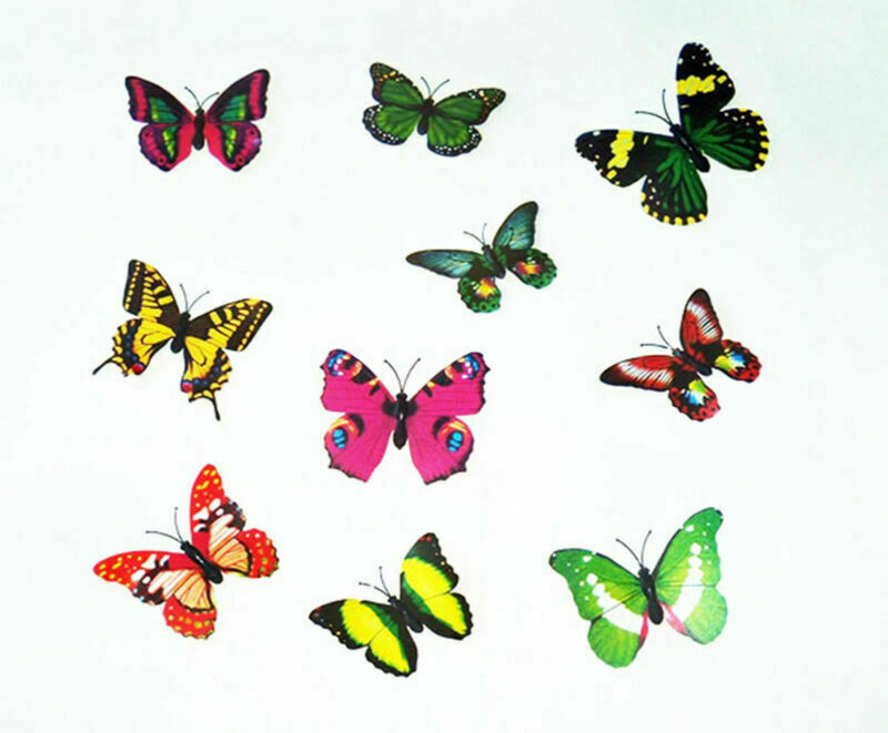 Artificial Butterflies with Magnet Home Decorations 12 24 36 100 pcs / Pack Set