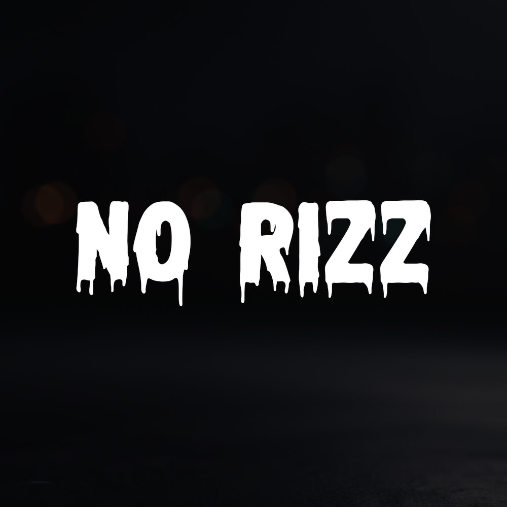 8in Vinyl Decal Sticker – "No Rizz"