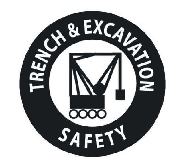 Trench & Excavation Safety Hard Hat Decal Hardhat Sticker Helmet Label H245