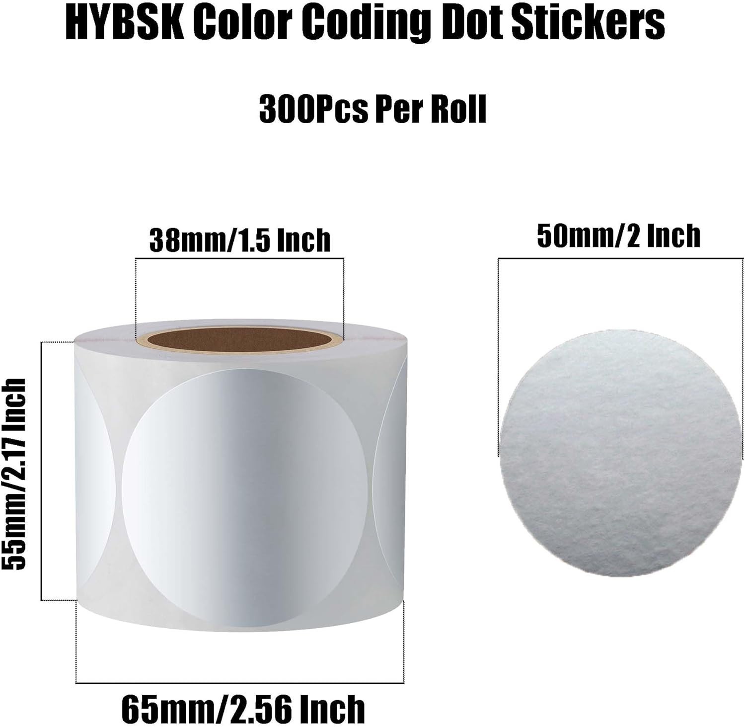 Durable 300 Count Silver Round Stickers – Perfect for Labeling & Organization
