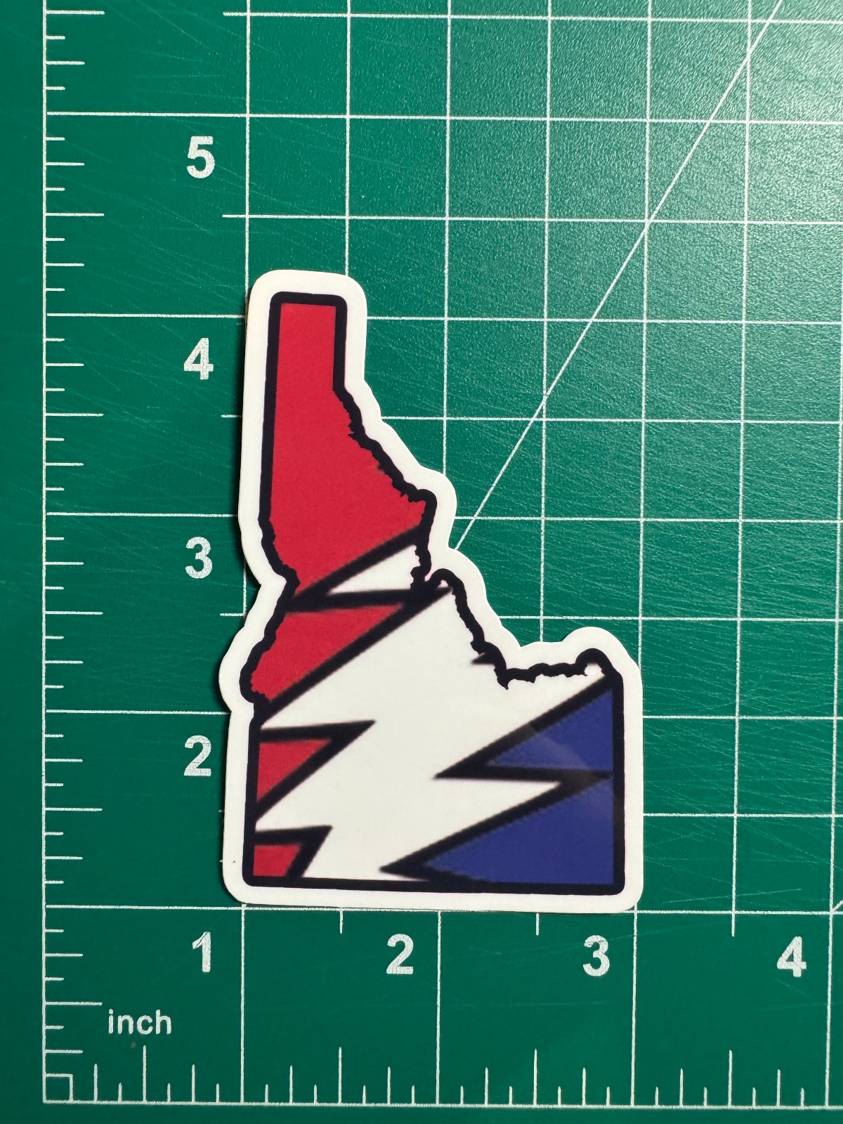 Idaho Stealie – Grateful Dead – Laminated Vinyl Sticker 2"x3"