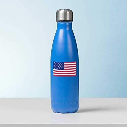 Weather Resistant USA Flag Stickers – 500 Patriotic Decals, 1.25" x 2.125" Outdo