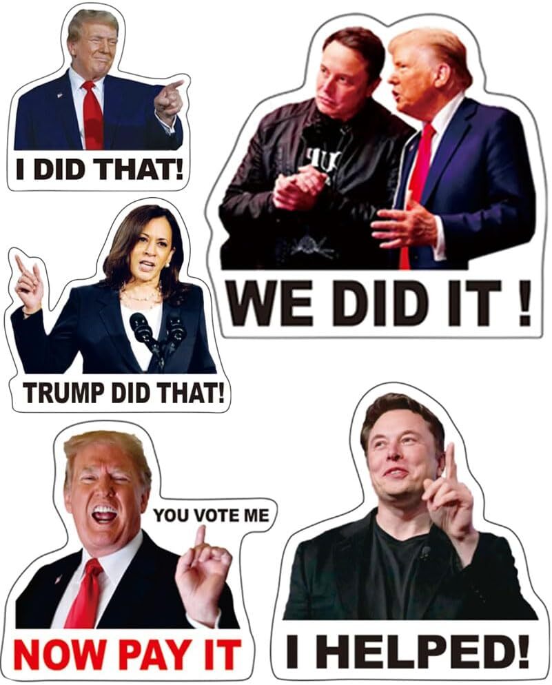 200Pcs I Did That Trump Stickers Unti Elon Musk Sticker Anti White
