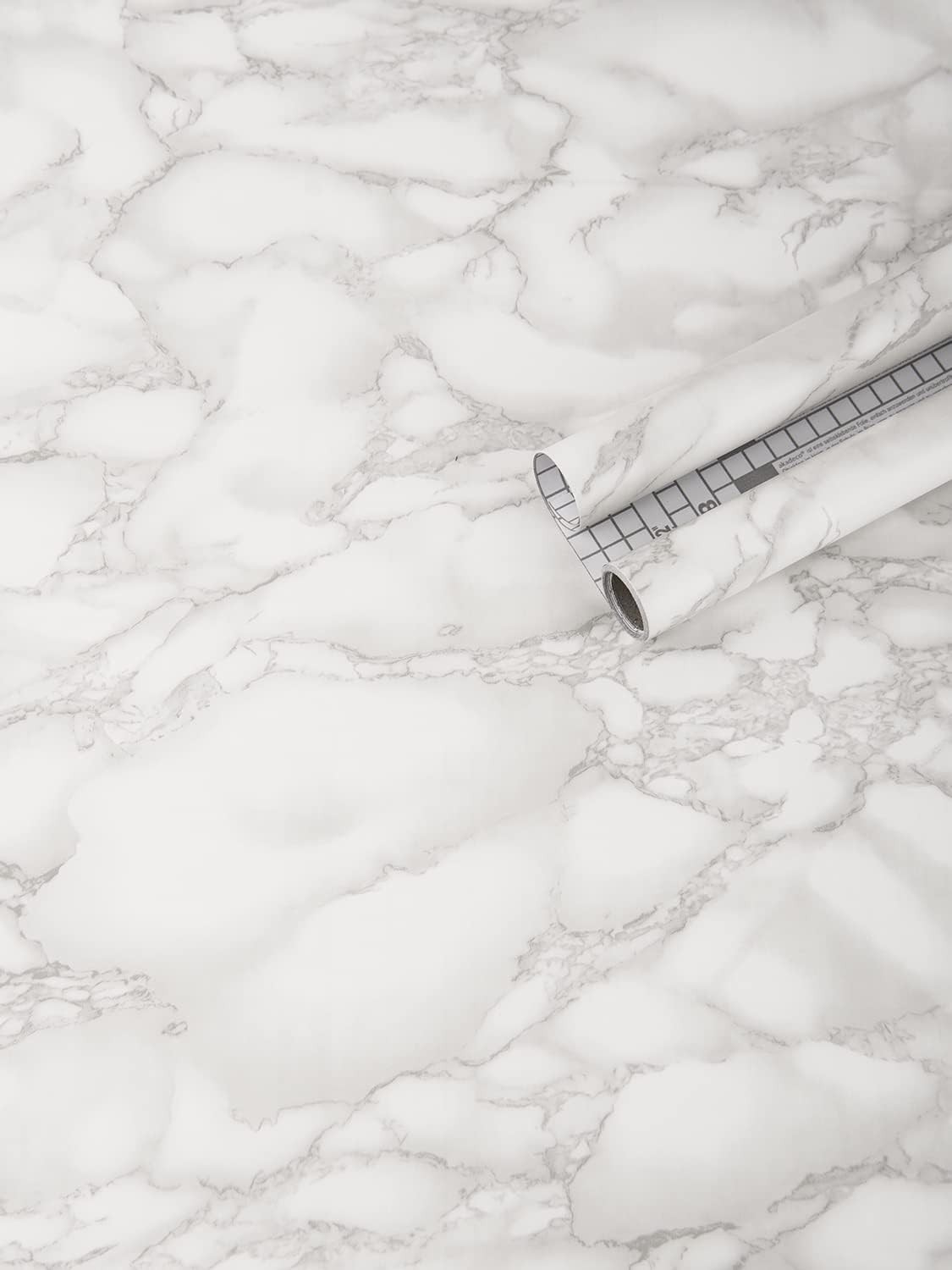 Elegantly Designed 15.8" x 120" Gray Marble Wallpaper – Water & Stain Resistant