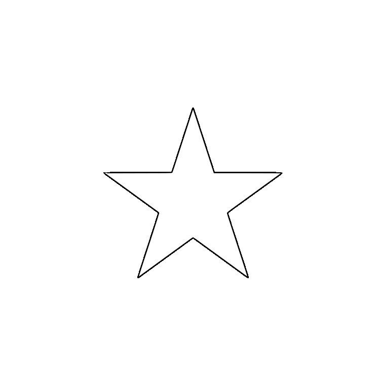 Premium Glossy Star Stickers Outdoor Vinyl Decal – Pick Size & Color Waterproof