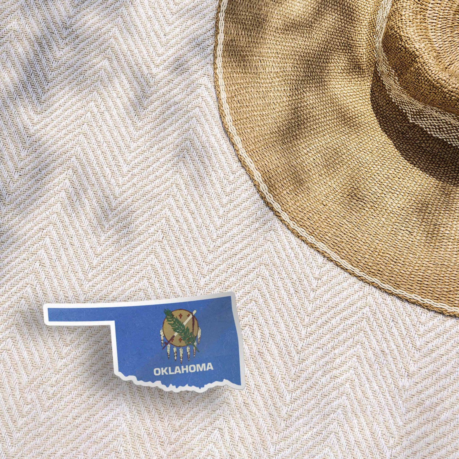 Oklahoma State Flag Sticker