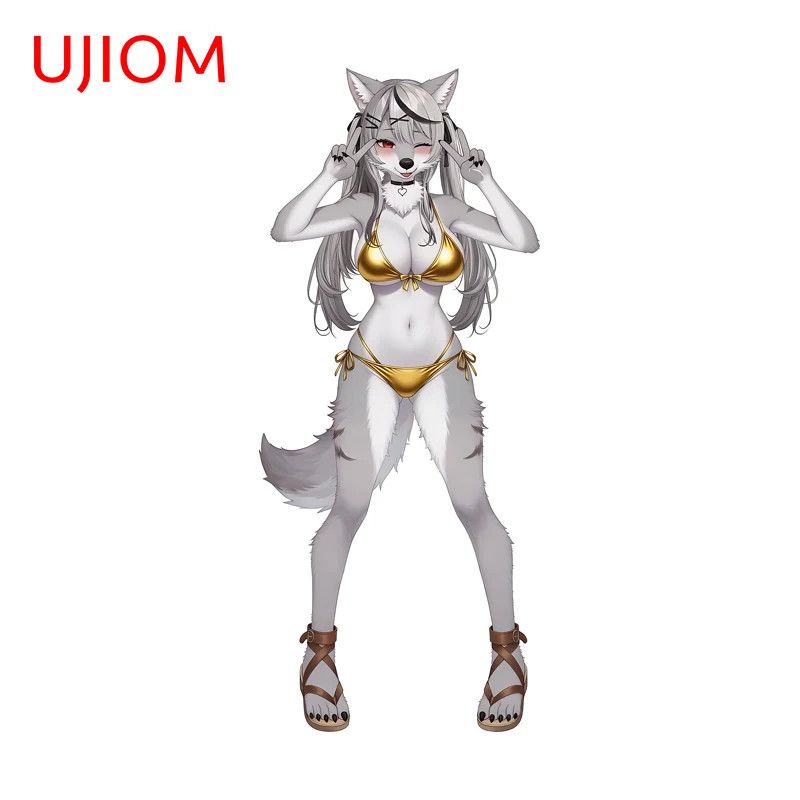 UJIOM Bikini Furry Pretty Wall Sticker Decal Suitable For Light Switch Decor