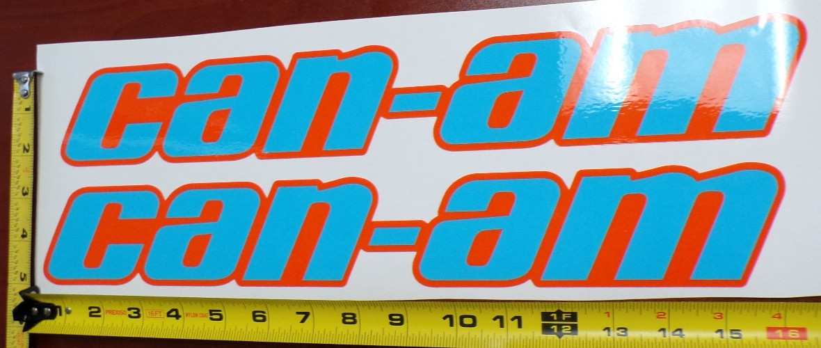 CAN-AM MAVERICK X3 R GRAPHIC DECAL STICKER USA MADE BLUE ORANGE SOLID THICK