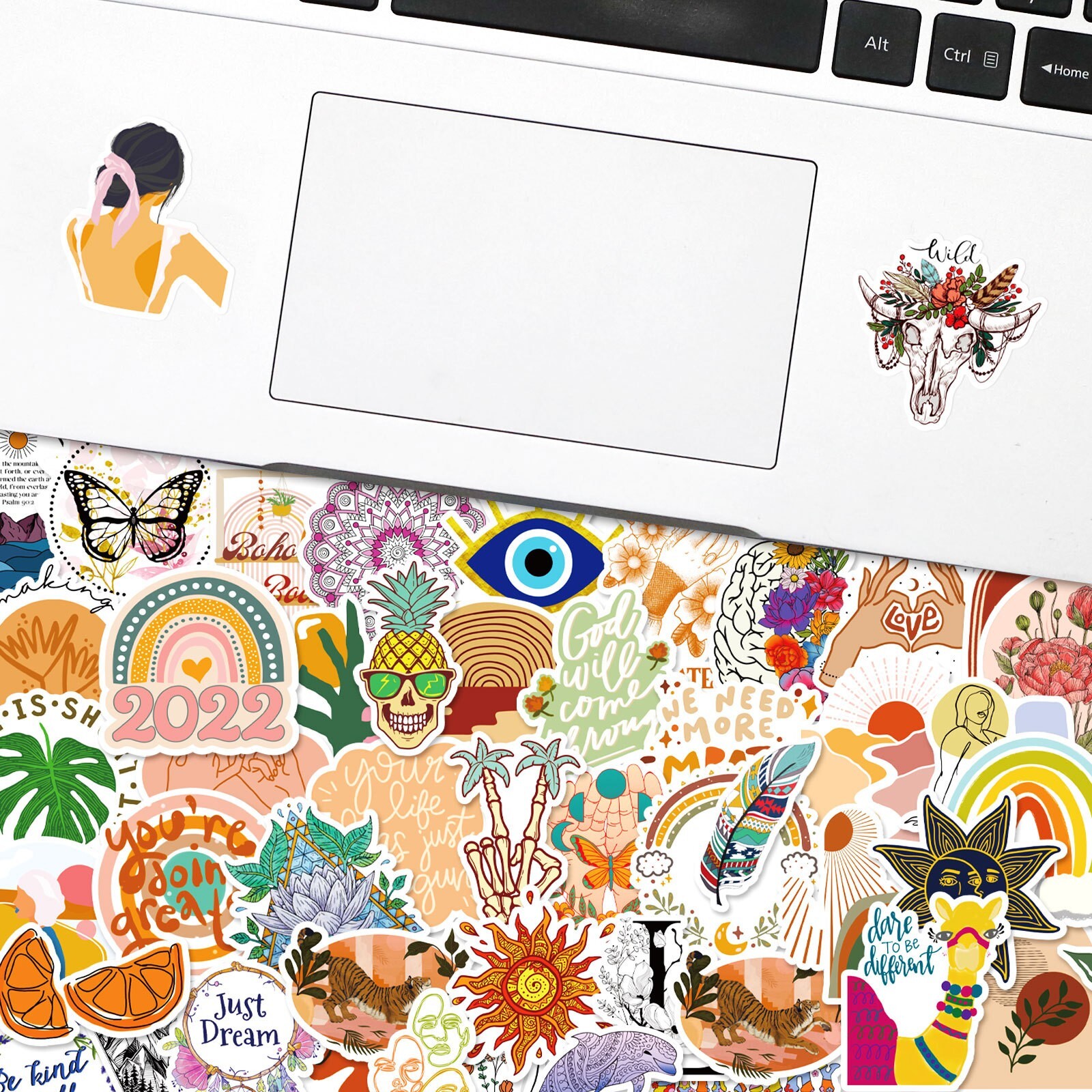 200pcs Retro Cottagecore Bohemia Vintage STICKER PACK，#172175184213