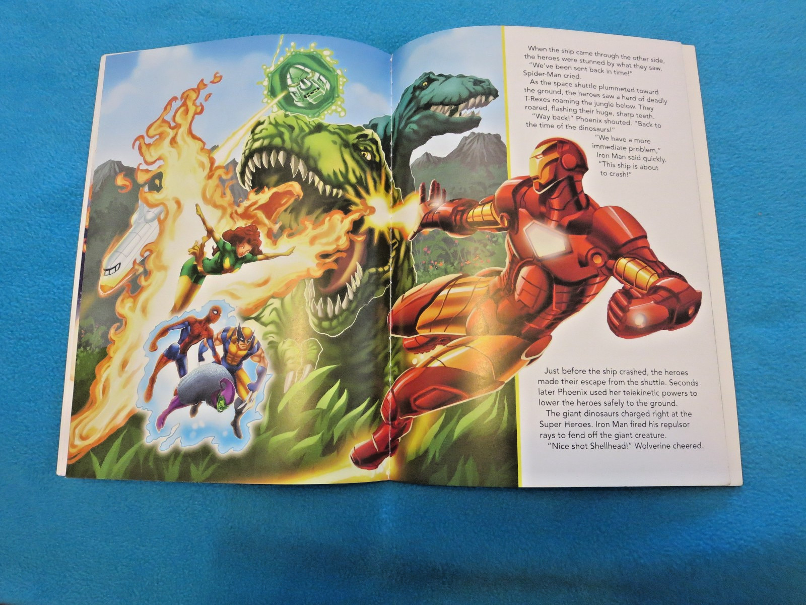 Marvel Heroes Blast Off! Wall Clings Paperback Book