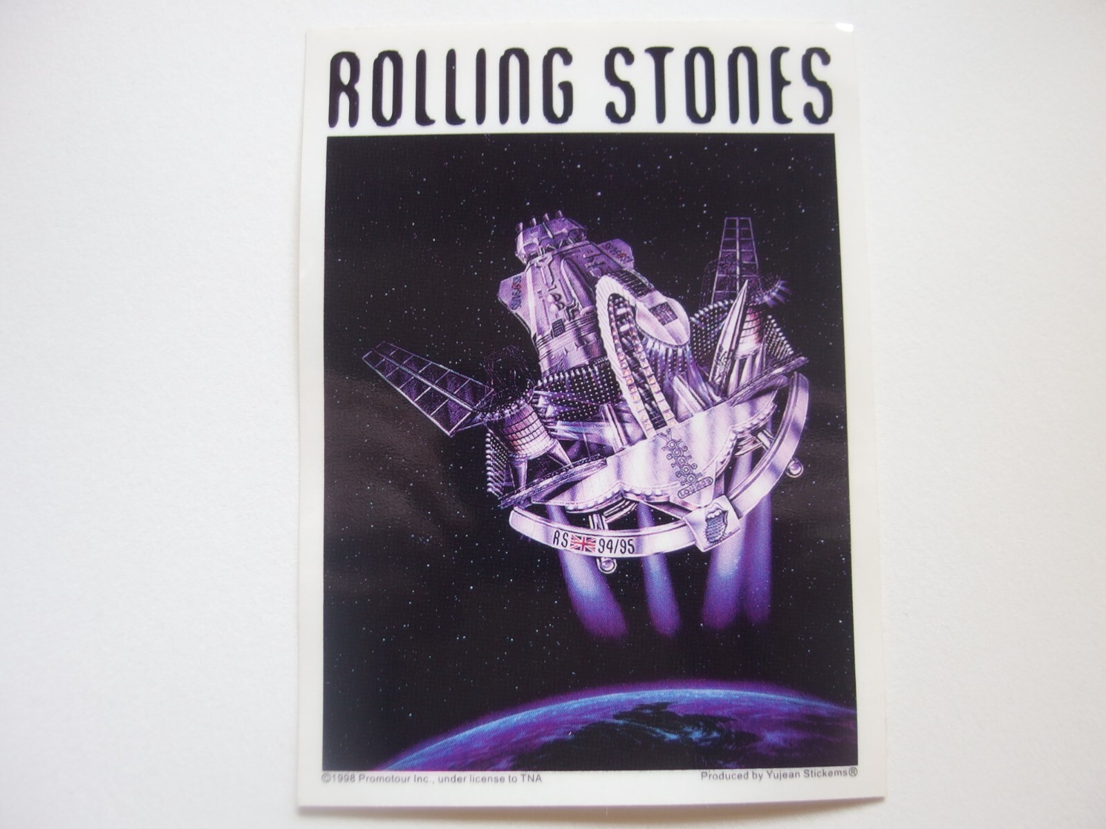 🎸 Vintage Rolling Stones Voodoo Lounge Tour Sticker 1998 TNA 5 7/8 x 4.25"