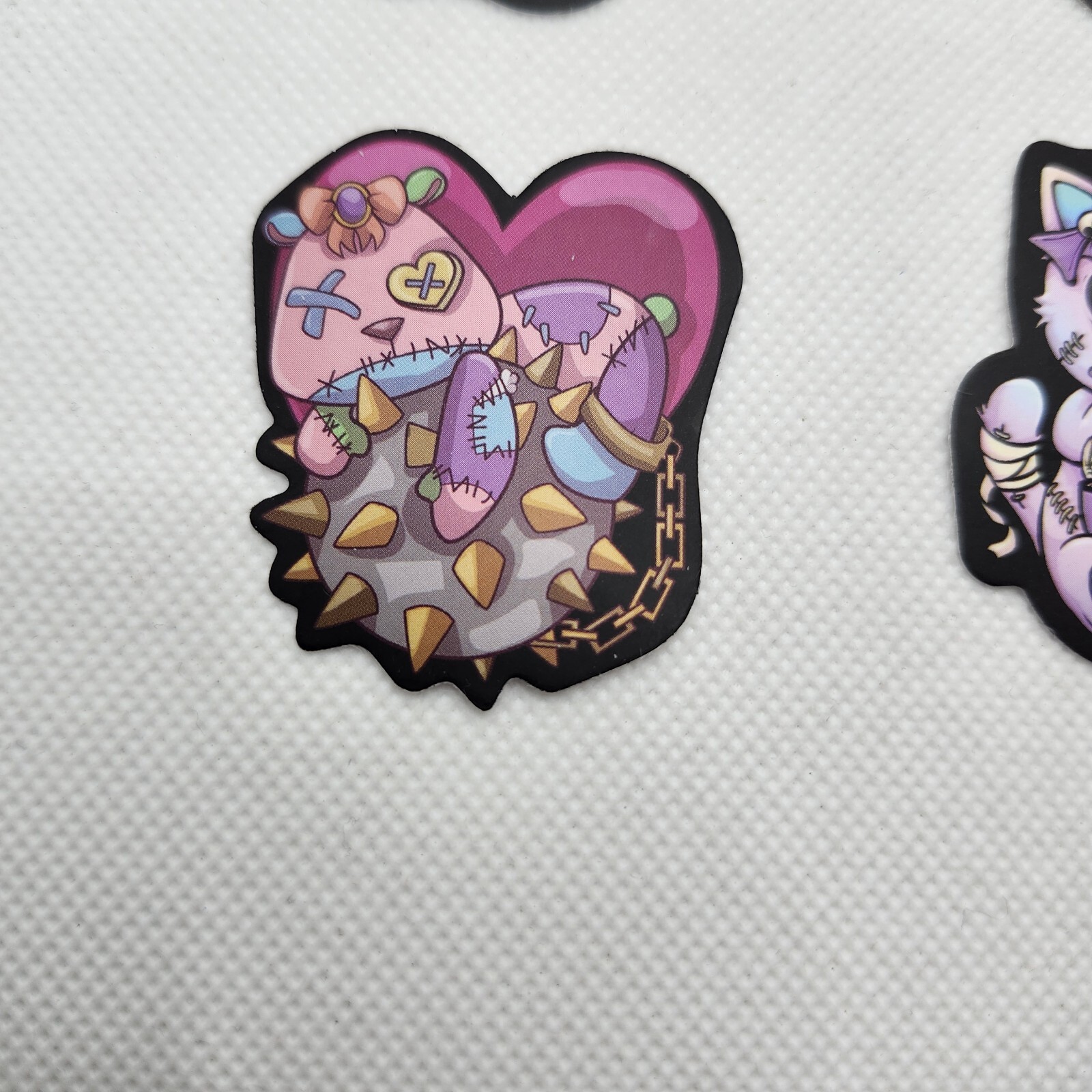 Lot Of 9 Morbid Goth Creepy Cute Dark Pastel Vinyl Waterproof Stickers Plushies