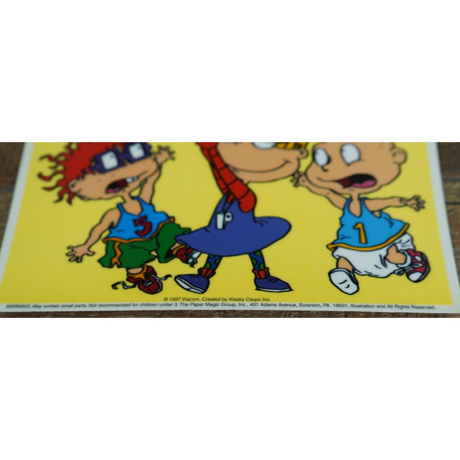 Vintage 1997 Rugrats Nickelodeon Static Cling Window Decorations Sports