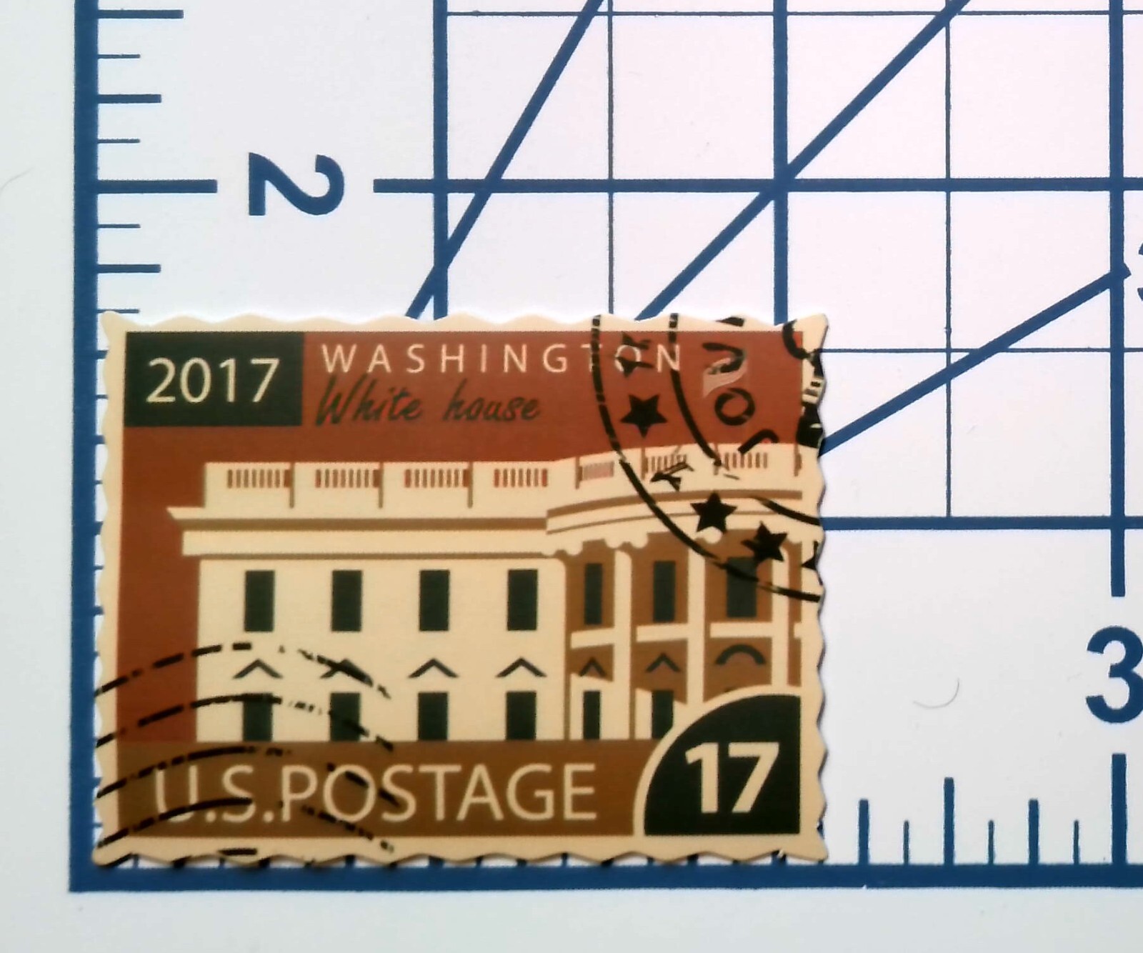 US Postage White House Washington DC Die Cut Vinyl Sticker Decal Scrapbooking