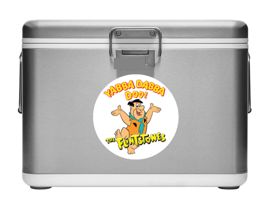Cartoons – The Flintstones – 4" Vinyl Decal Car Trailer Laptop Cooler Truck 25-2