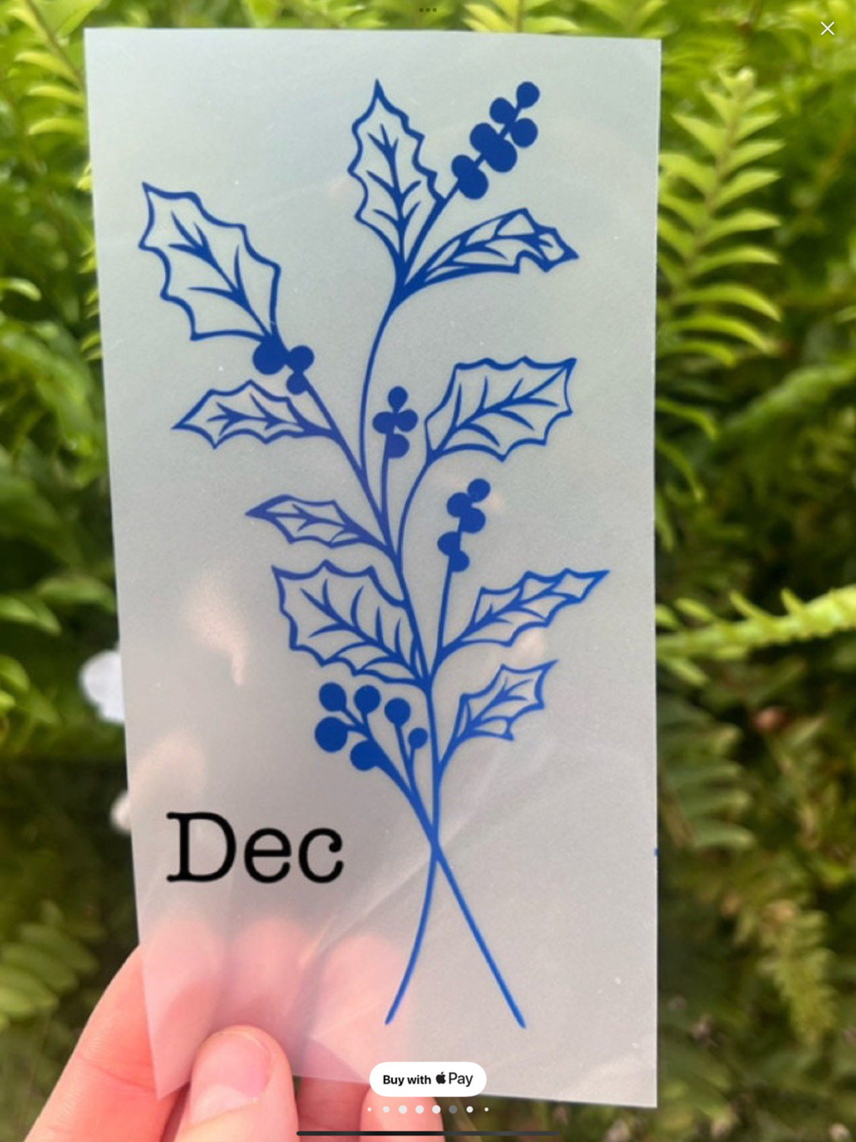 Birth Flower Vinyl Decal – Custom Bouquet Sticker – Floral Design 5 INCHES TALL