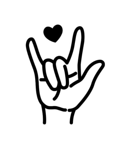 Sign Language Hand I Love You Heart Vinyl Decal Sticker Car Truck Window Laptop